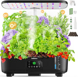 Smart Hydroponic Indoor Herb Garden – 15-Pod Misting System with 6L Tank & LCD Touch Panel