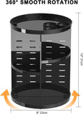 360° Rotating Makeup Organizer – Adjustable Cosmetic Storage Carousel for Vanity & Bathroom Countertop