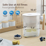 Waterdrop 10-Cup Water Filter Pitcher – 200-Gallon Long-Life Filter, NSF Certified, BPA-Free