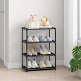 4-Tier Slim Shoe Rack – Stackable Space-Saving Shoe Organizer for Closet, Entryway & Bedroom