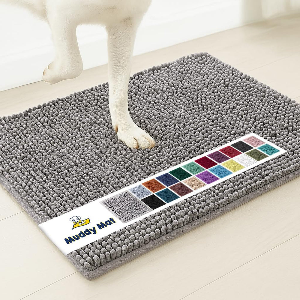 Super Absorbent Indoor Door Mat – Non-Slip Microfiber Entryway Rug (30” x 19”)