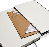 Classic Lined Notebook, 240 Pages Hardcover, 5 X 8.25-Inch, Black