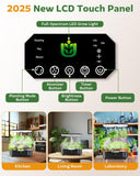 Smart Hydroponic Indoor Herb Garden – 15-Pod Misting System with 6L Tank & LCD Touch Panel