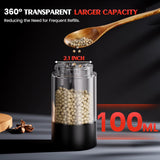 Electric Salt & Pepper Grinder Set โ Automatic Adjustable Coarseness with LED Light