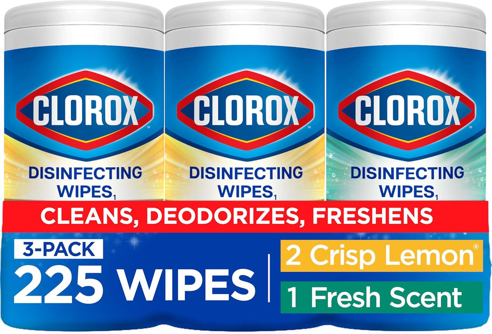 Disinfecting Cleaning Wipes Variety Pack, 75 Count Each, Pack of 3 (Package May Vary)
