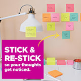 Post-it Super Sticky Notes – 24 Pads, 3” x 3”, Extra Strong Adhesive, Neon Colors