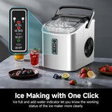 Countertop Ice Maker – 9 Ice Cubes in 6 Minutes, 26 lbs per Day, Portable with Self-Cleaning
