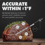 Smart Wireless Meat Thermometer – WiFi Unlimited Range, Ultra-Thin Probe (5 Sensors)