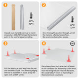 Office Chair Carpet Mat with Lip – Floor Protector (45” x 53”)