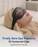 3D Blackout Sleep Mask – Weighted, Zero Pressure Eye Mask for Travel, Flights, Naps, Men & Women
