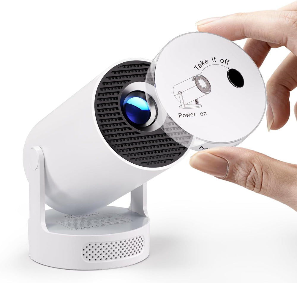 2025 Upgraded Mini Projector 4K – WiFi 6, Bluetooth 5.4, 5W Speaker, Auto Keystone & 180° Rotatable Lens