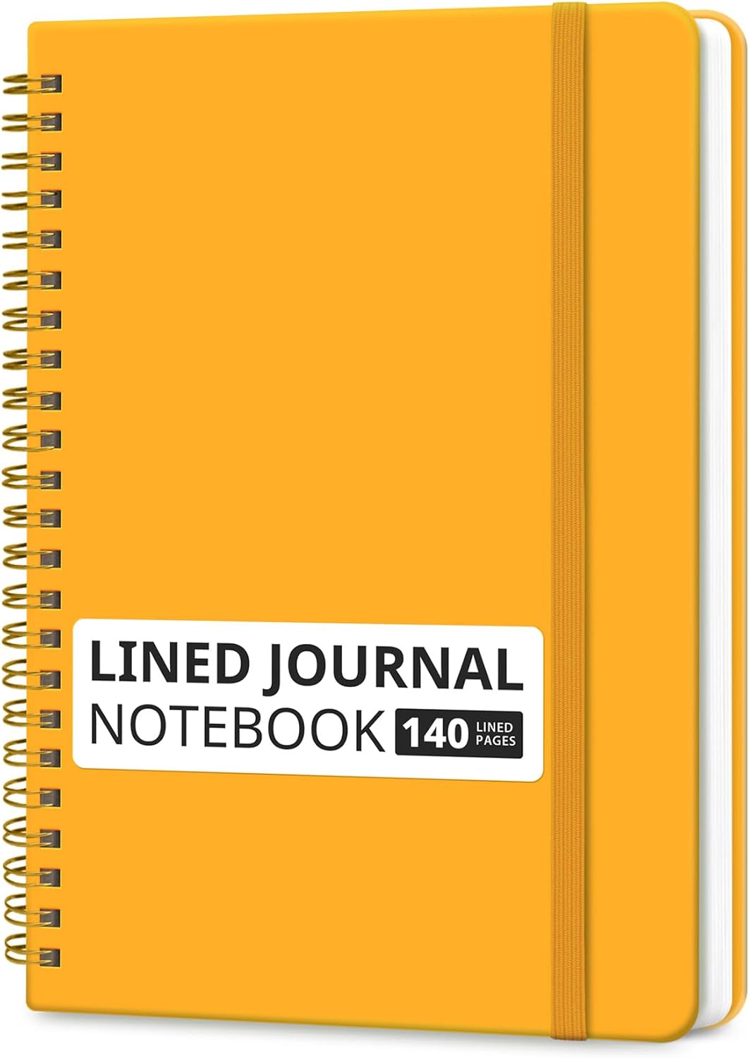 A5 Lined Spiral Journal Notebook – Hardcover, 140 Pages, College Ruled for Work & Writing