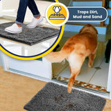 Super Absorbent Indoor Door Mat – Non-Slip Microfiber Entryway Rug (30” x 19”)
