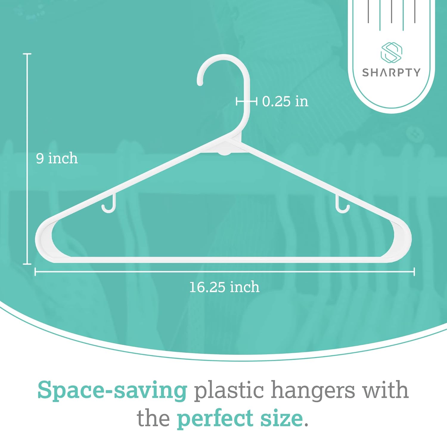Plastic Clothes Hangers – Durable & Space Saving Closet Hangers for Shirts, Coats & Everyday Use