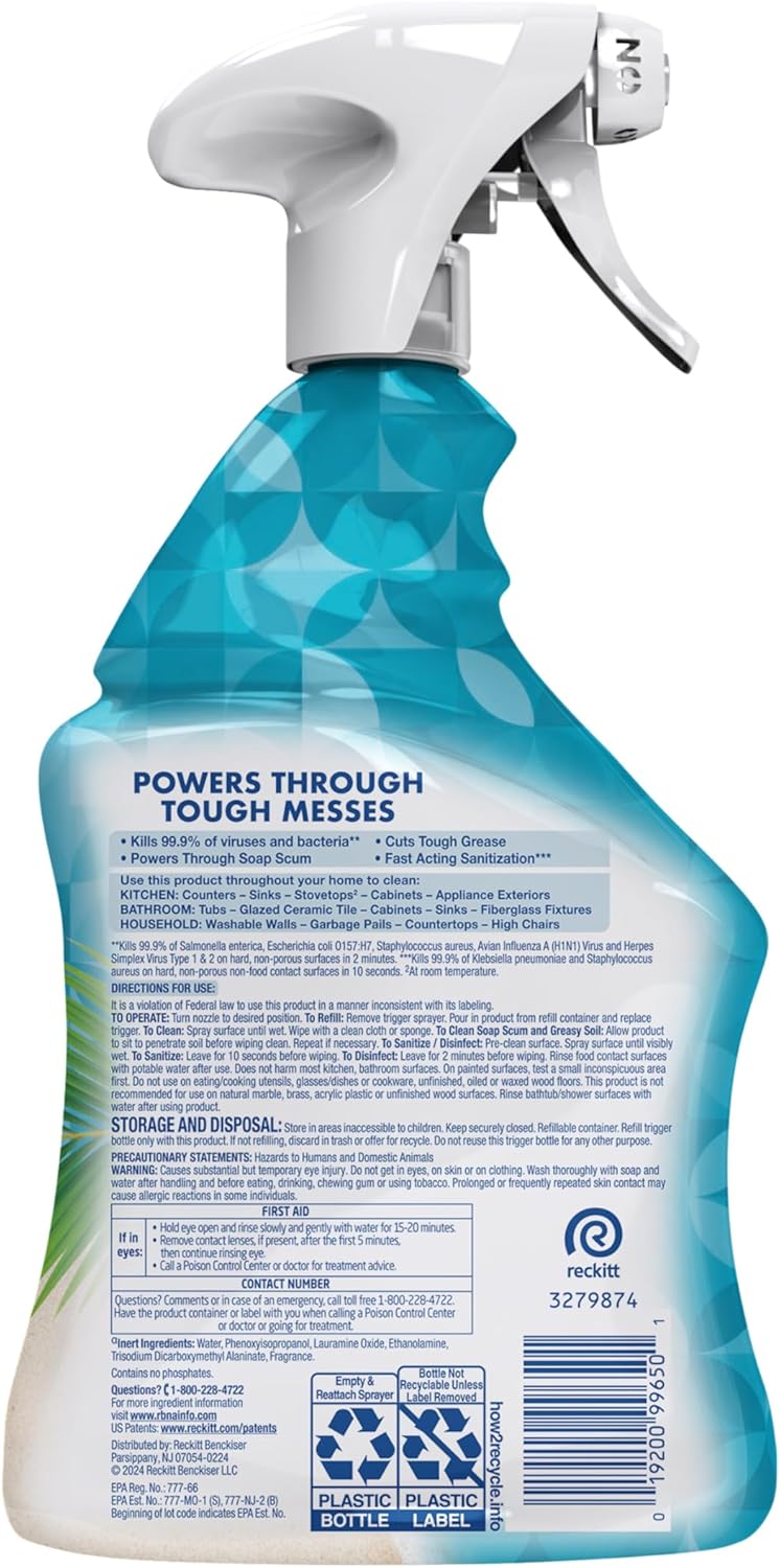 All Purpose Cleaner Spray, Multi-Purpose Disinfecting Spray, Kitchen & Bathroom Cleaner 32 Fl Oz