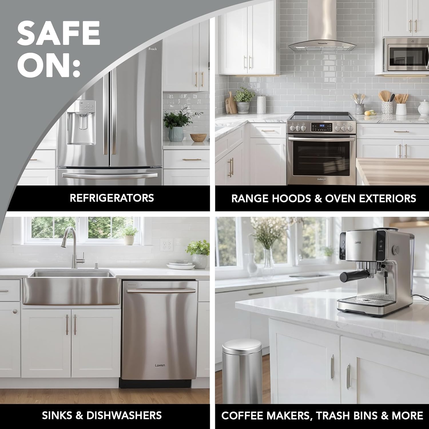 Stainless Steel Cleaner Wipes – 30 Count Polishing Wipes, Streak-Free Cleaning for Shiny Surfaces