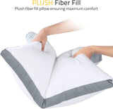 Soft Queen Pillows Set of 2 – Cooling Down Alternative, Gusseted for Comfortable Sleep