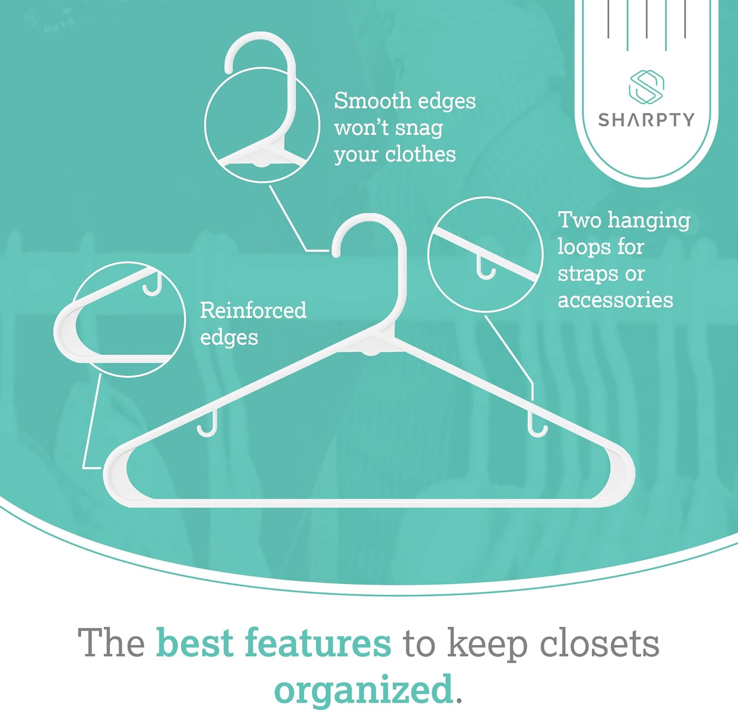 Plastic Clothes Hangers – Durable & Space Saving Closet Hangers for Shirts, Coats & Everyday Use