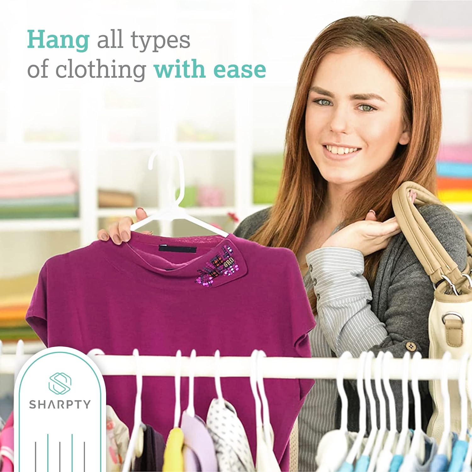 Plastic Clothes Hangers – Durable & Space Saving Closet Hangers for Shirts, Coats & Everyday Use
