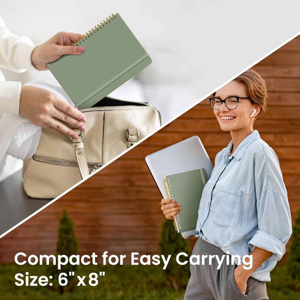 A5 Lined Spiral Journal Notebook – Hardcover, 140 Pages, College Ruled for Work & Writing