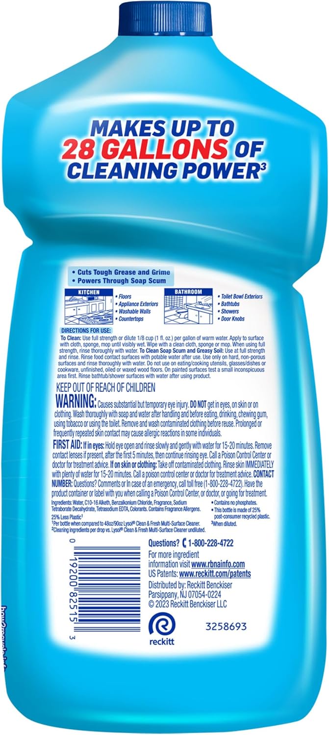 Power Clean Multi-Surface Cleaner, 2X Concentrated Pour, 28 Fl Oz