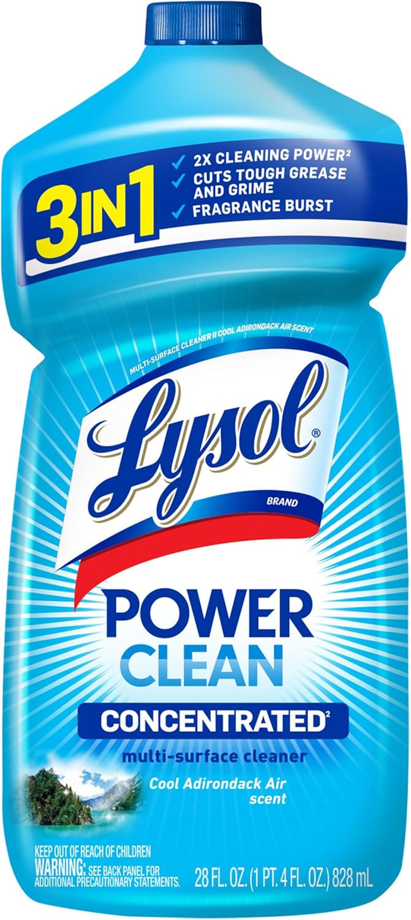 Power Clean Multi-Surface Cleaner, 2X Concentrated Pour, 28 Fl Oz