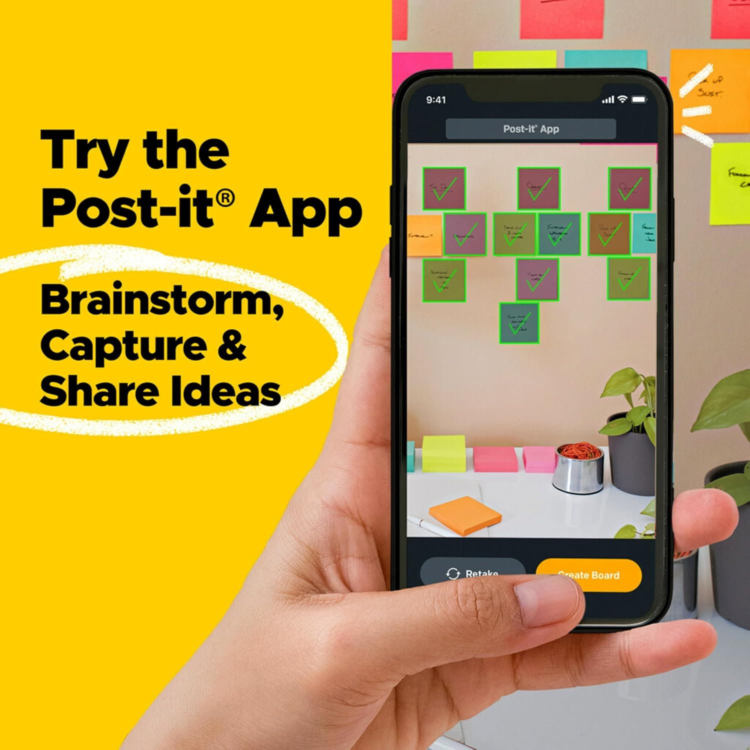 Post-it Super Sticky Notes – 24 Pads, 3” x 3”, Extra Strong Adhesive, Neon Colors