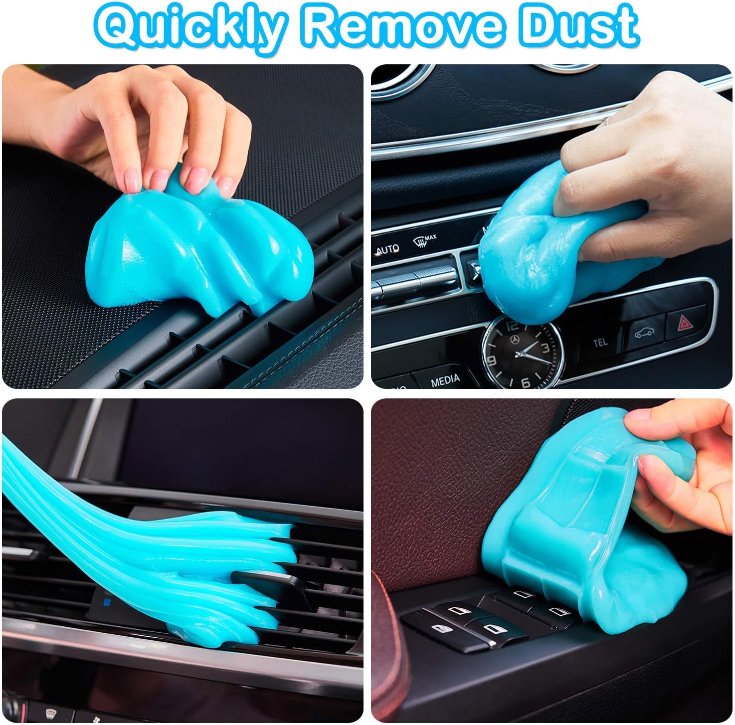 Car Cleaning Gel Putty | Interior Cleaner Slime for Auto Detailing, Dust & Crumb Remover