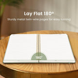 A5 Lined Spiral Journal Notebook – Hardcover, 140 Pages, College Ruled for Work & Writing