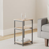 Tall Side Table Nightstand for Living Room & Bedroom