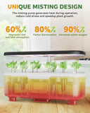 Smart Hydroponic Indoor Herb Garden – 15-Pod Misting System with 6L Tank & LCD Touch Panel