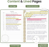 A5 Lined Spiral Journal Notebook – Hardcover, 140 Pages, College Ruled for Work & Writing