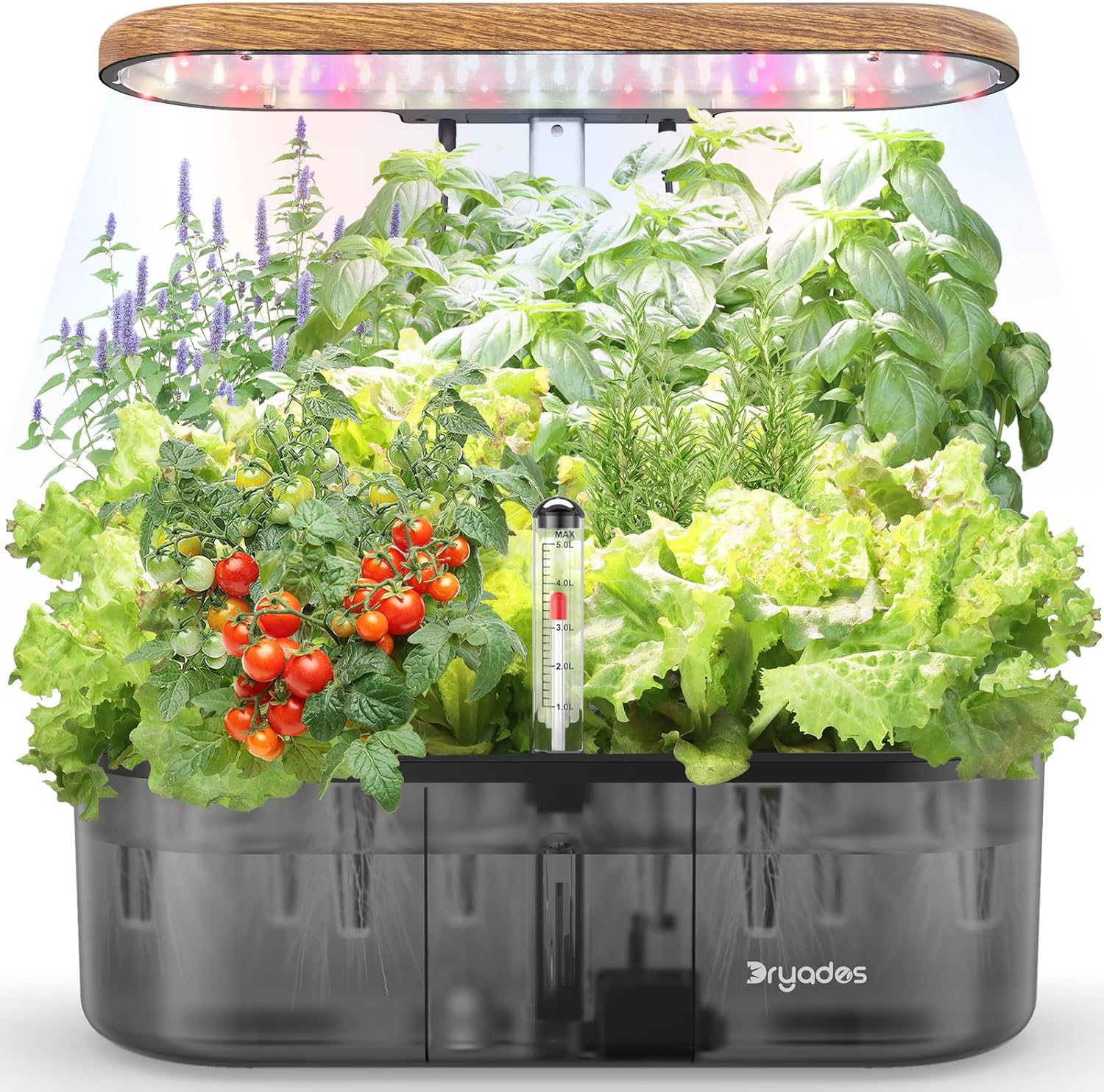 12-Pod Hydroponic Indoor Garden Kit – LED Grow Light, Herb & Vegetable Planter for Home, Kitchen, Office