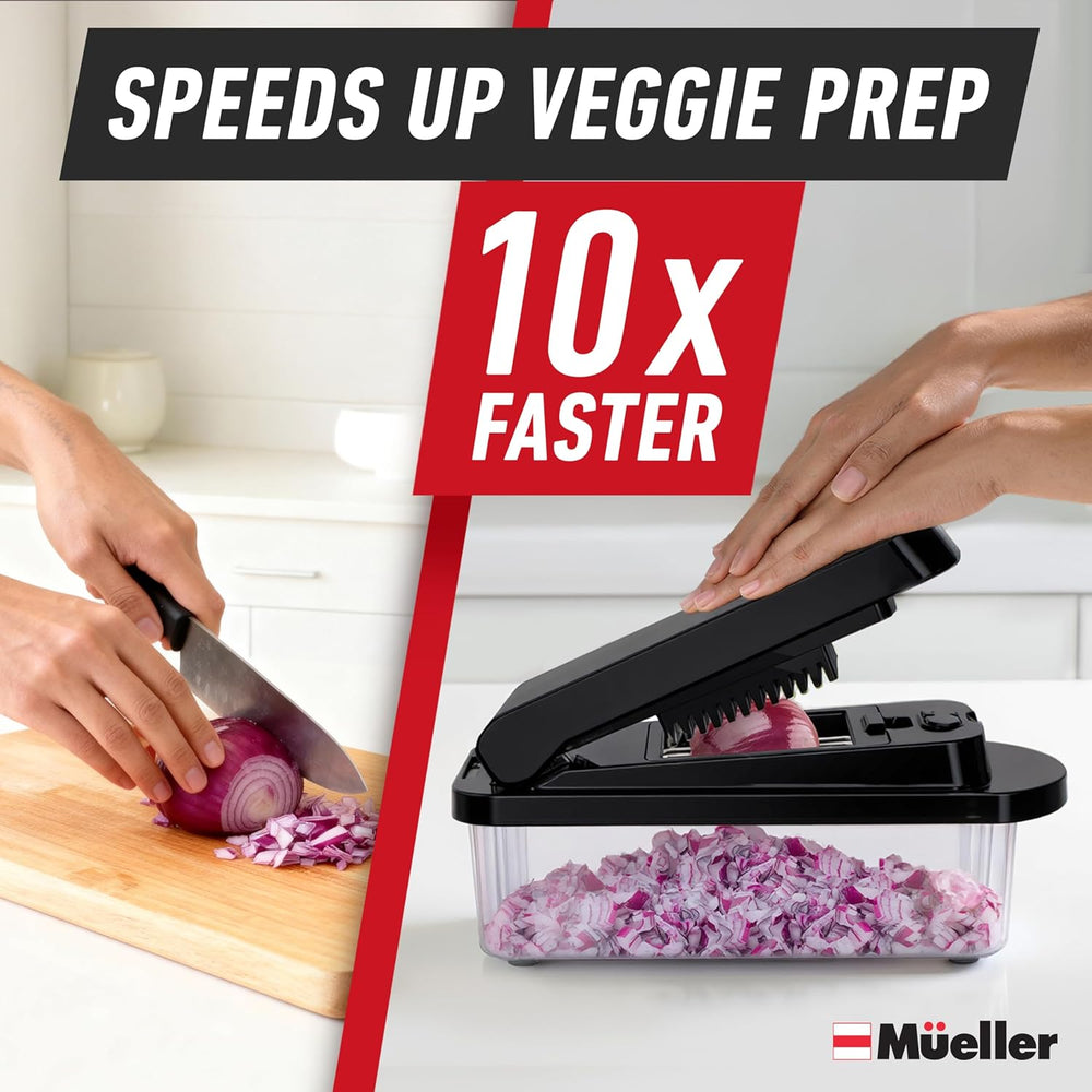 10-in-1 Vegetable Chopper & Mandoline Slicer with Container – Kitchen Essential
