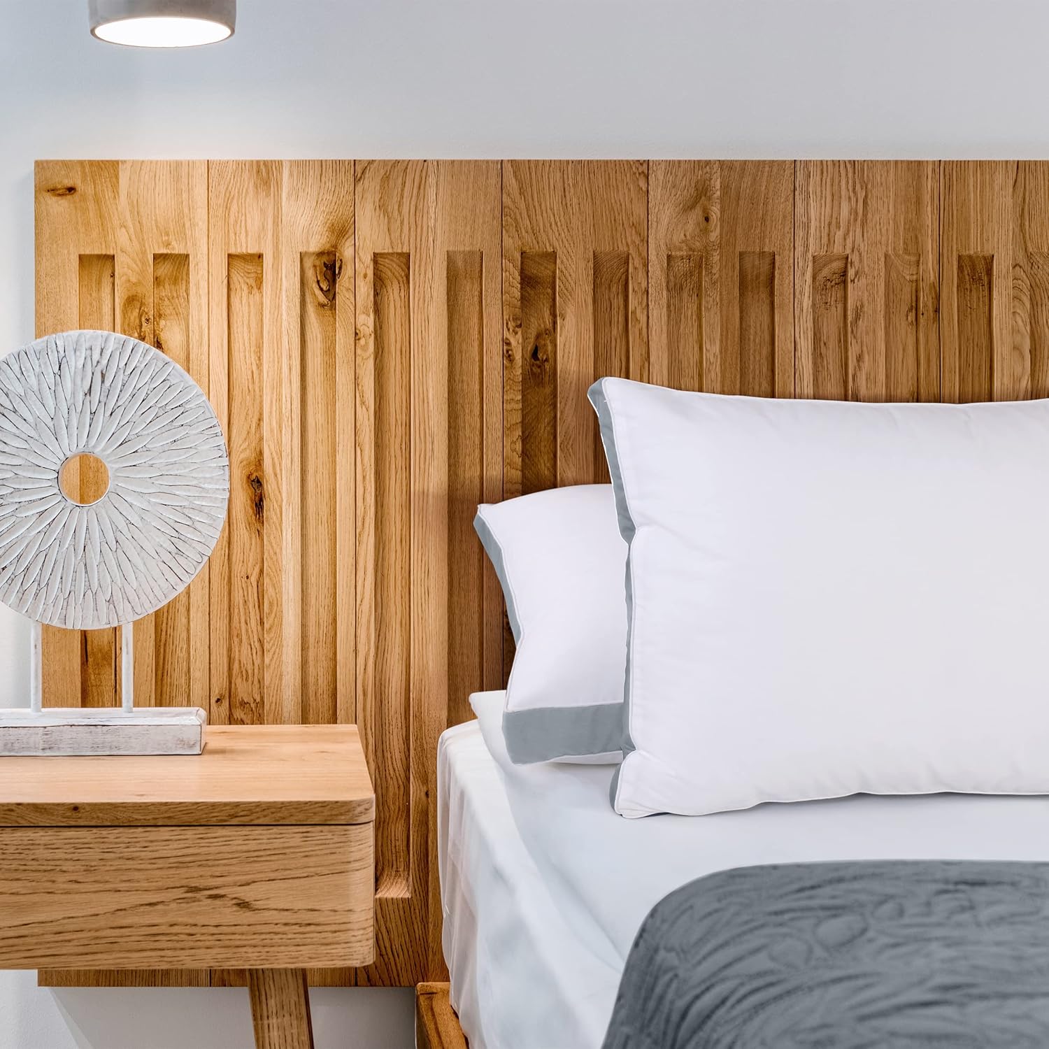 Soft Queen Pillows Set of 2 – Cooling Down Alternative, Gusseted for Comfortable Sleep