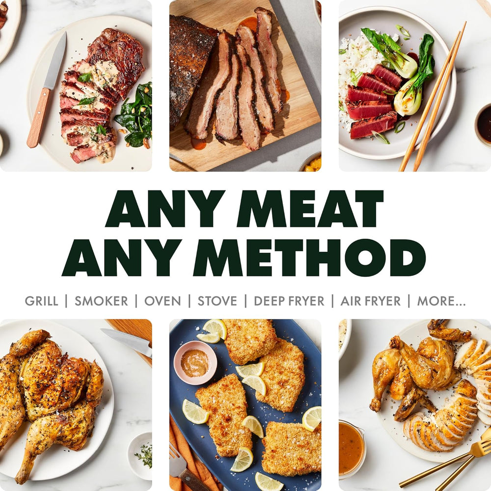 Smart Wireless Meat Thermometer – WiFi Unlimited Range, Ultra-Thin Probe (5 Sensors)