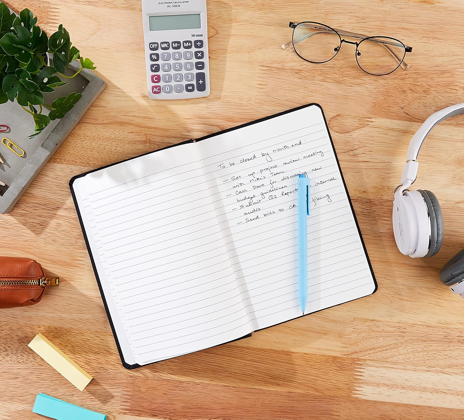 Classic Lined Notebook, 240 Pages Hardcover, 5 X 8.25-Inch, Black