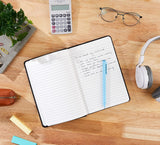 Classic Lined Notebook, 240 Pages Hardcover, 5 X 8.25-Inch, Black