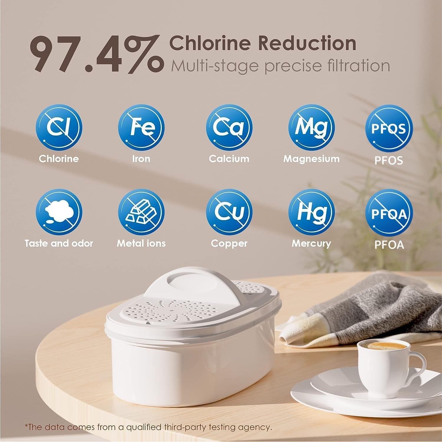 Waterdrop 10-Cup Water Filter Pitcher – 200-Gallon Long-Life Filter, NSF Certified, BPA-Free