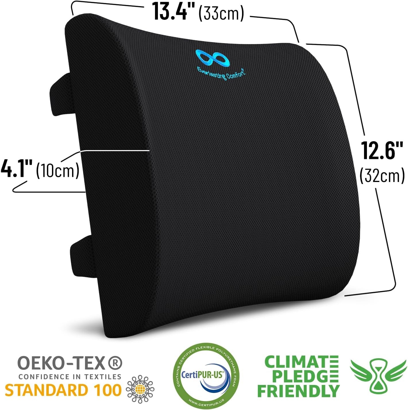 Lumbar Support Pillow - Improves Posture, Promotes Back Pain Relief