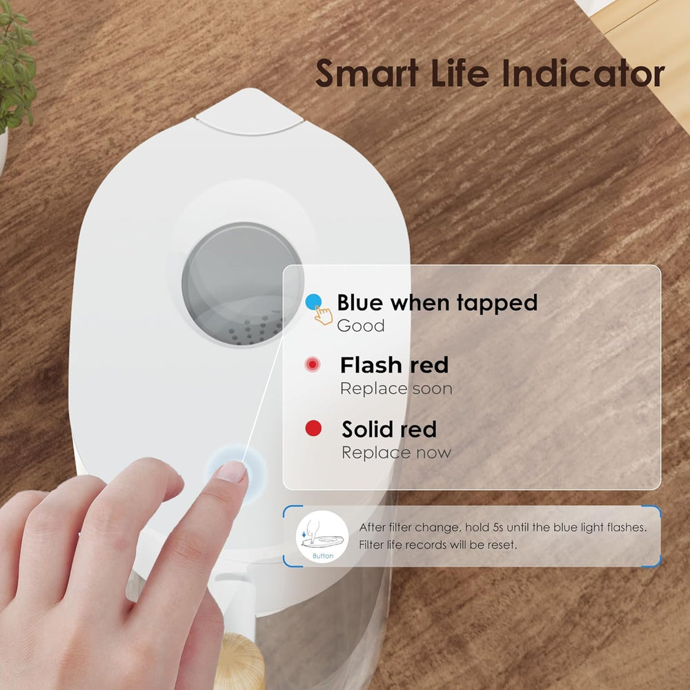 Waterdrop 10-Cup Water Filter Pitcher – 200-Gallon Long-Life Filter, NSF Certified, BPA-Free